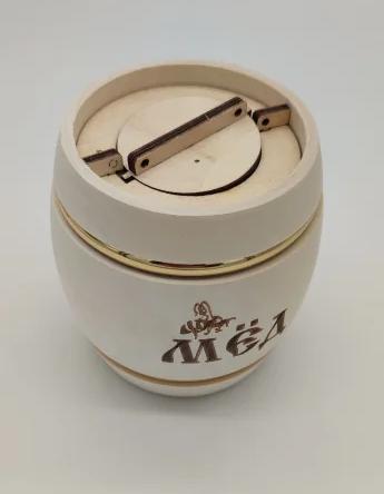 Бочонок для меда Купеческий светлый 0,3кг Фото Бочонок для меда Купеческий светлый 0,3кг