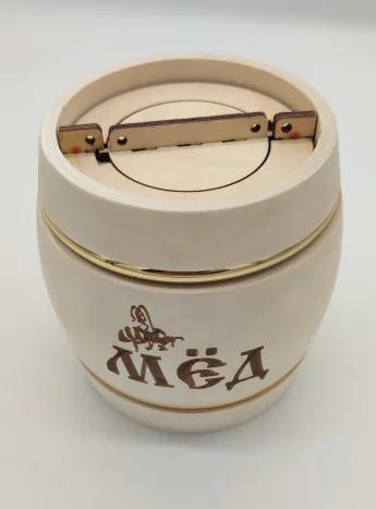 Бочонок для меда Купеческий светлый 1кг Фото Бочонок для меда Купеческий светлый 1кг