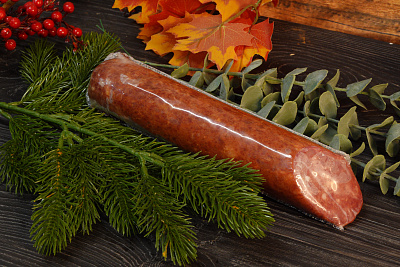 Превью Полукопченая колбаса из бобра