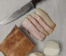 Сало медвежье подкопченое