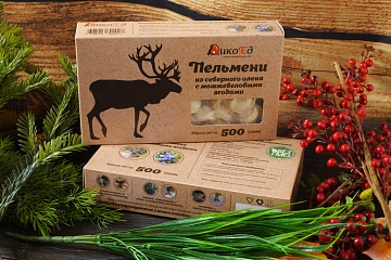 Фото Пельмени из северного оленя с можжевеловыми ягодами 500 г