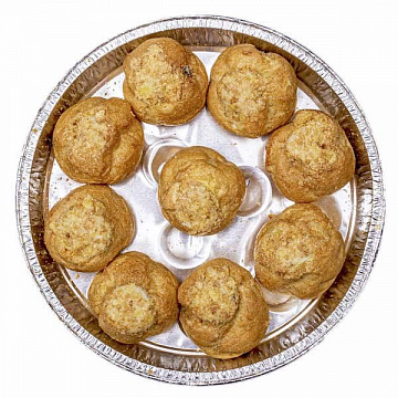 Фото Профитроли с улиткой под соусом горгонзола