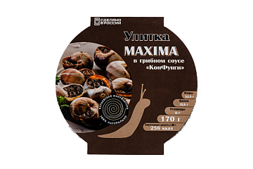 Улитка MAXIMA в грибном соусе КонФунги 170гр Фото Улитка MAXIMA в грибном соусе КонФунги 170гр