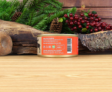 Превью Тушеное мясо лося (тушенка из лосятины)