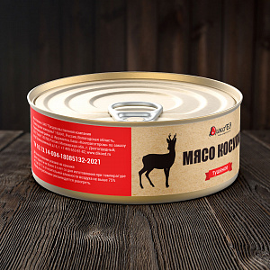 Превью Тушеное мясо косули, комплект из 4-х банок