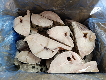 Зубатка пёстрая стейк Фото Зубатка пёстрая стейк